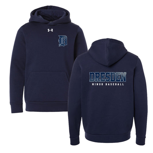 Dresden Minor Baseball Youth Under Armour Fleece Hooded Sweatshirt