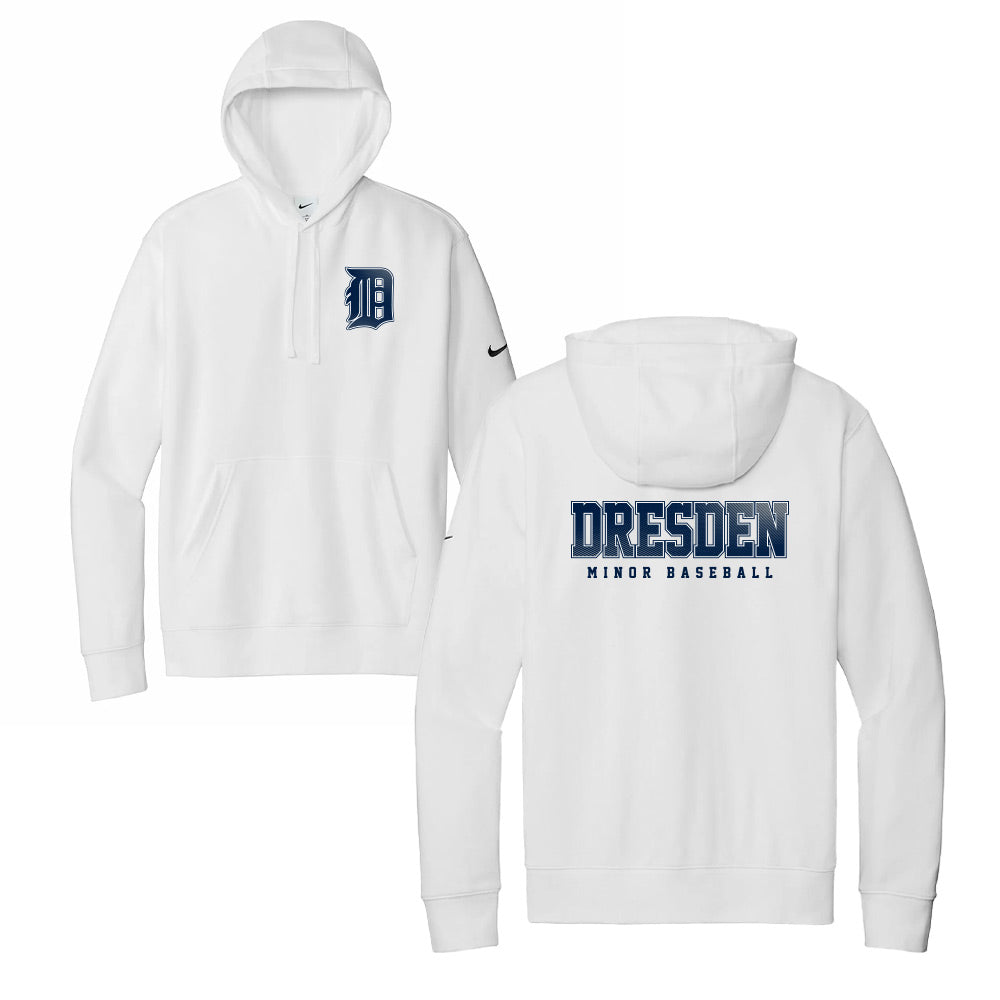 Dresden Minor Baseball Adult Nike Fleece Sleeve Swoosh Pullover Hoodie