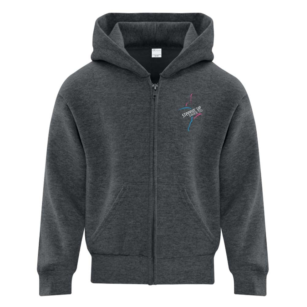 Steppin' Up Dance Youth Fleece Full Zip Hooded Sweatshirt