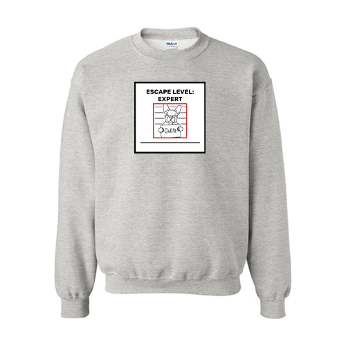 Escape Artist Cotton Crewneck Sweatshirt