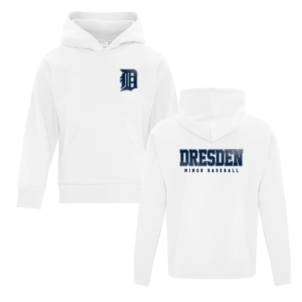 Dresden Minor Baseball Youth Fleece Hooded Sweatshirt