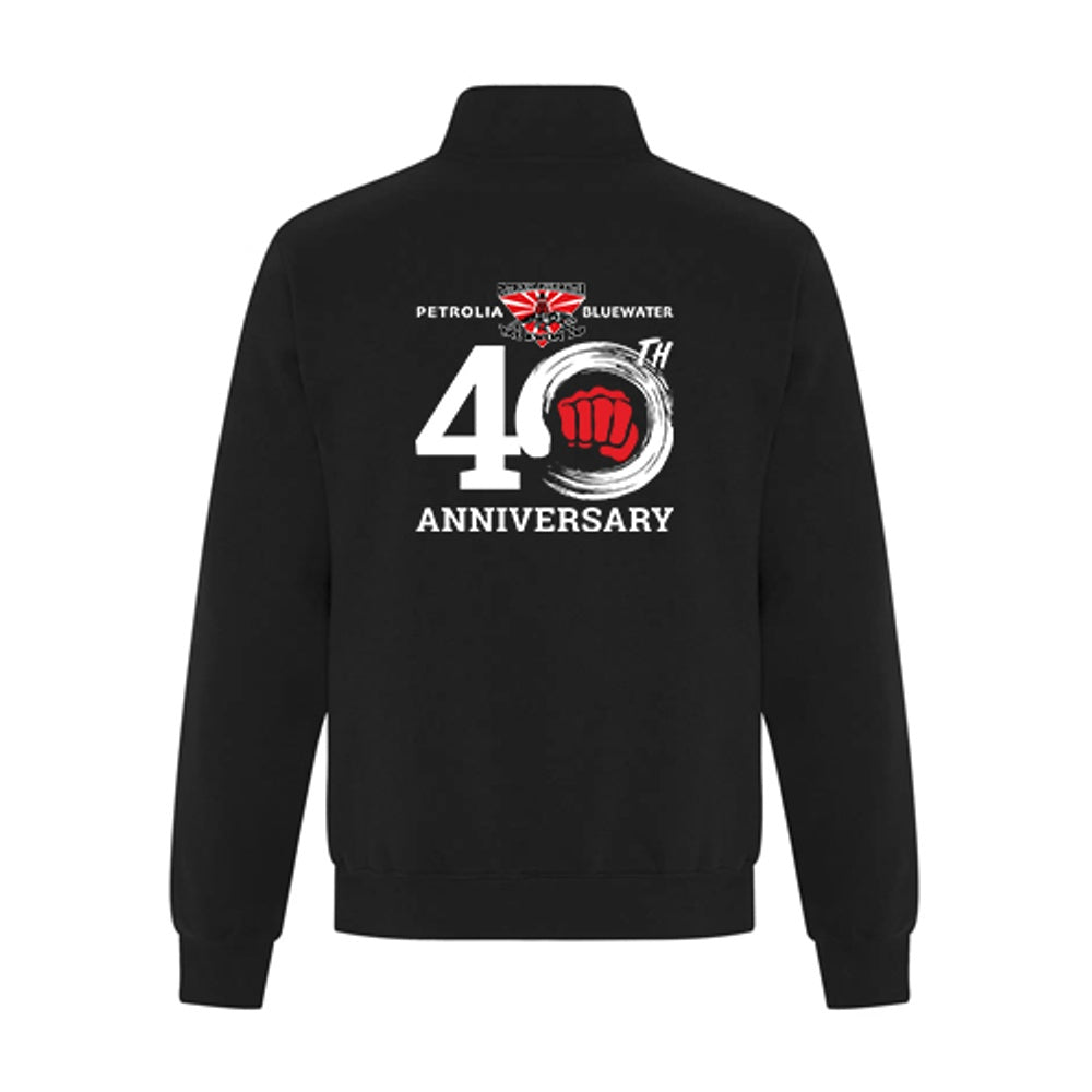 Petrolia Bluewater Tae Kwon Do Anniversary Adult Everyday Fleece 1/4 Zip Sweatshirt