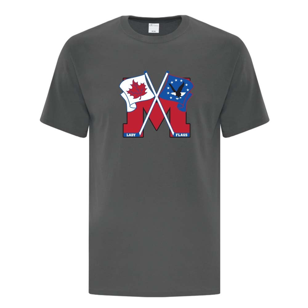 Mooretown Lady Flags Youth Cotton T-Shirt