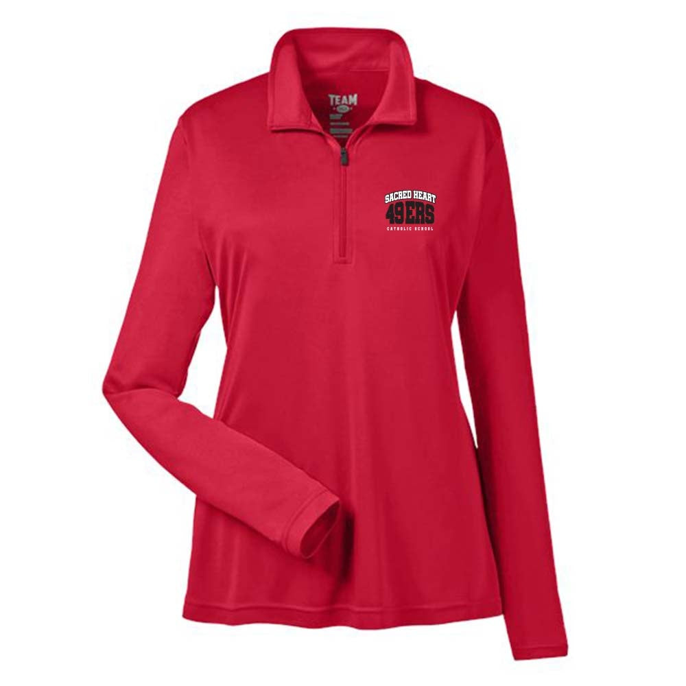 Sacred Heart Ladies' Zone Performance Quarter-Zip Pullover