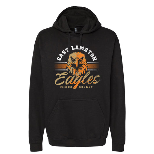East Lambton Minor Hockey Vintage Eagle Adult Hooded Sweatshirt