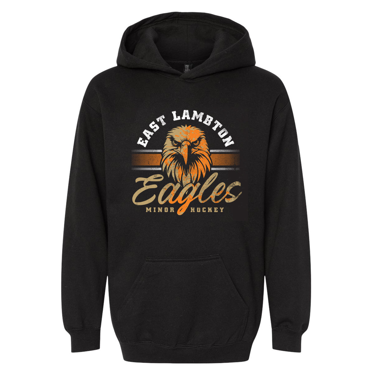 East Lambton Minor Hockey Vintage Eagle Youth Hooded Sweatshirt