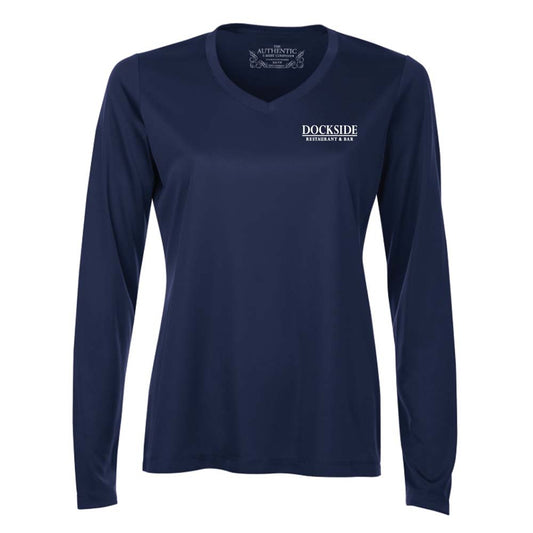 Dockside Ladies' Pro Team Long Sleeve V-Neck