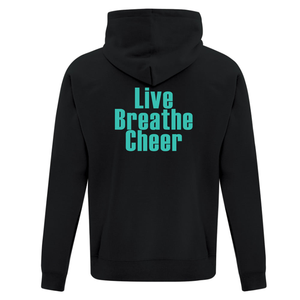 Eight Count Cheer Adult Fleece Hooded Sweatshirt