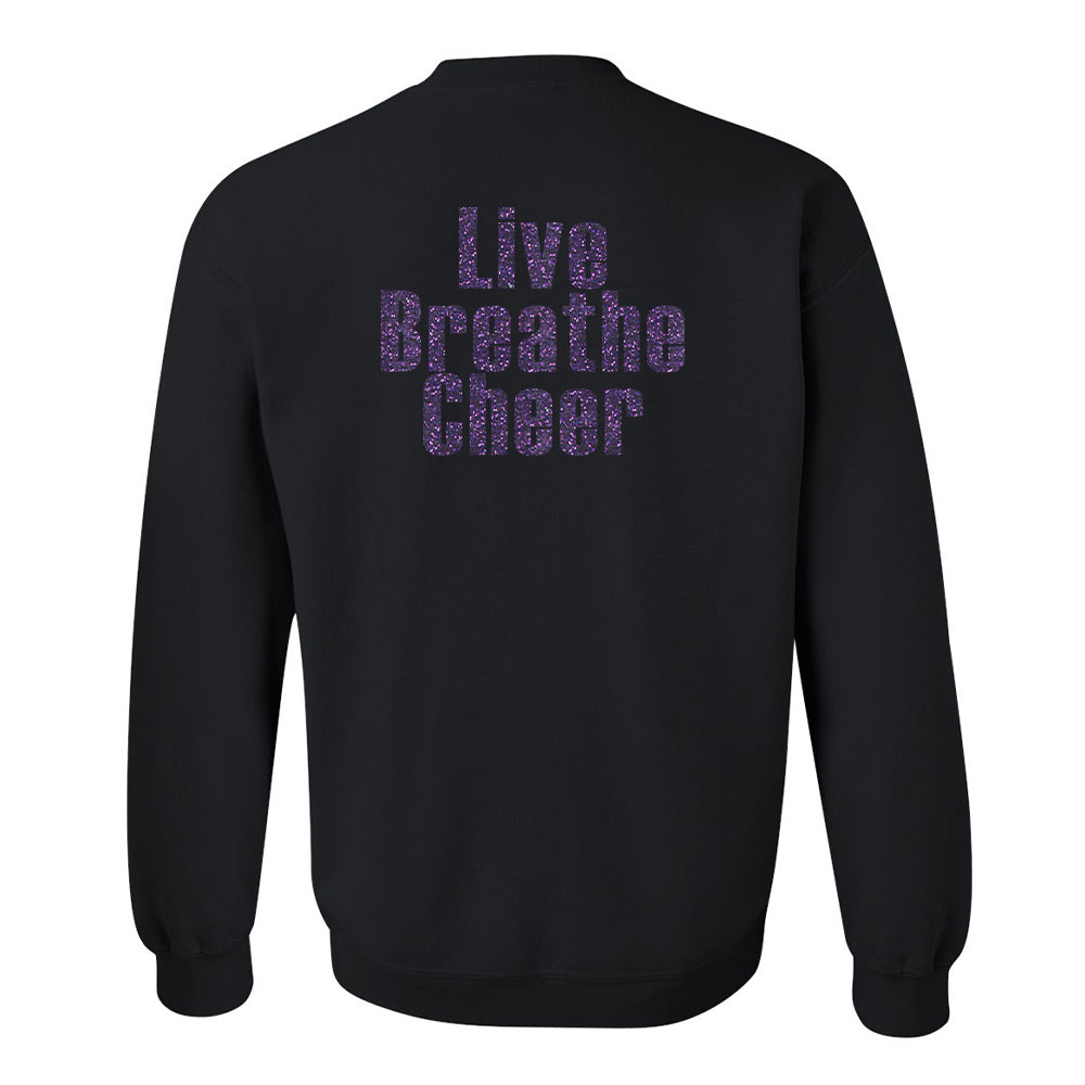 Eight Count Cheer Youth Sparkle Heavy Blend™ Crewneck Sweatshirt