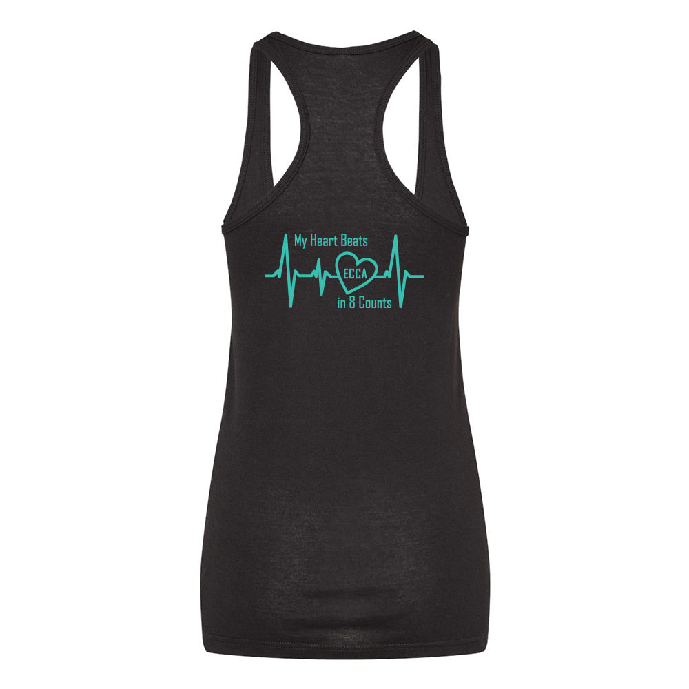 Eight Count Cheer Ladies' Racerback Blend Tank