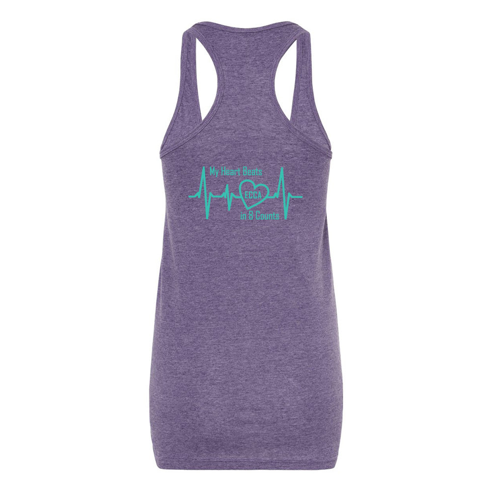 Eight Count Cheer Ladies' Racerback Blend Tank