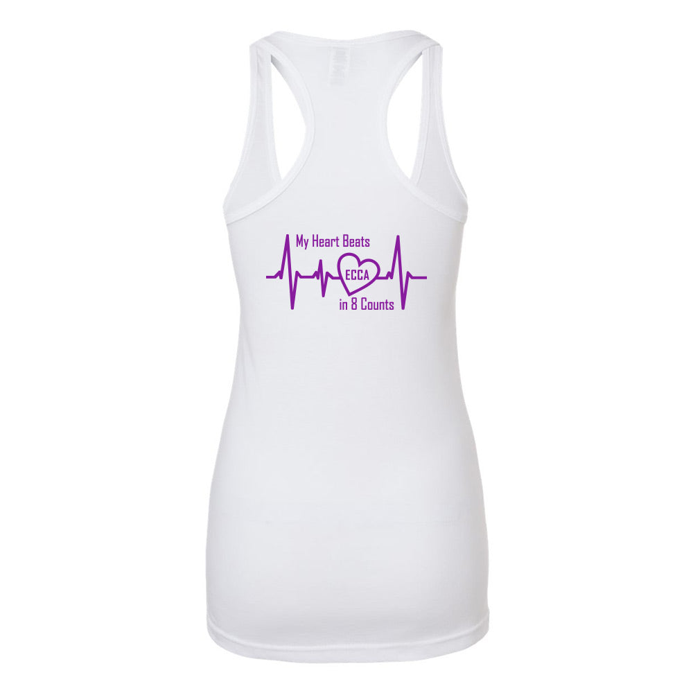 Eight Count Cheer Ladies' Racerback Blend Tank