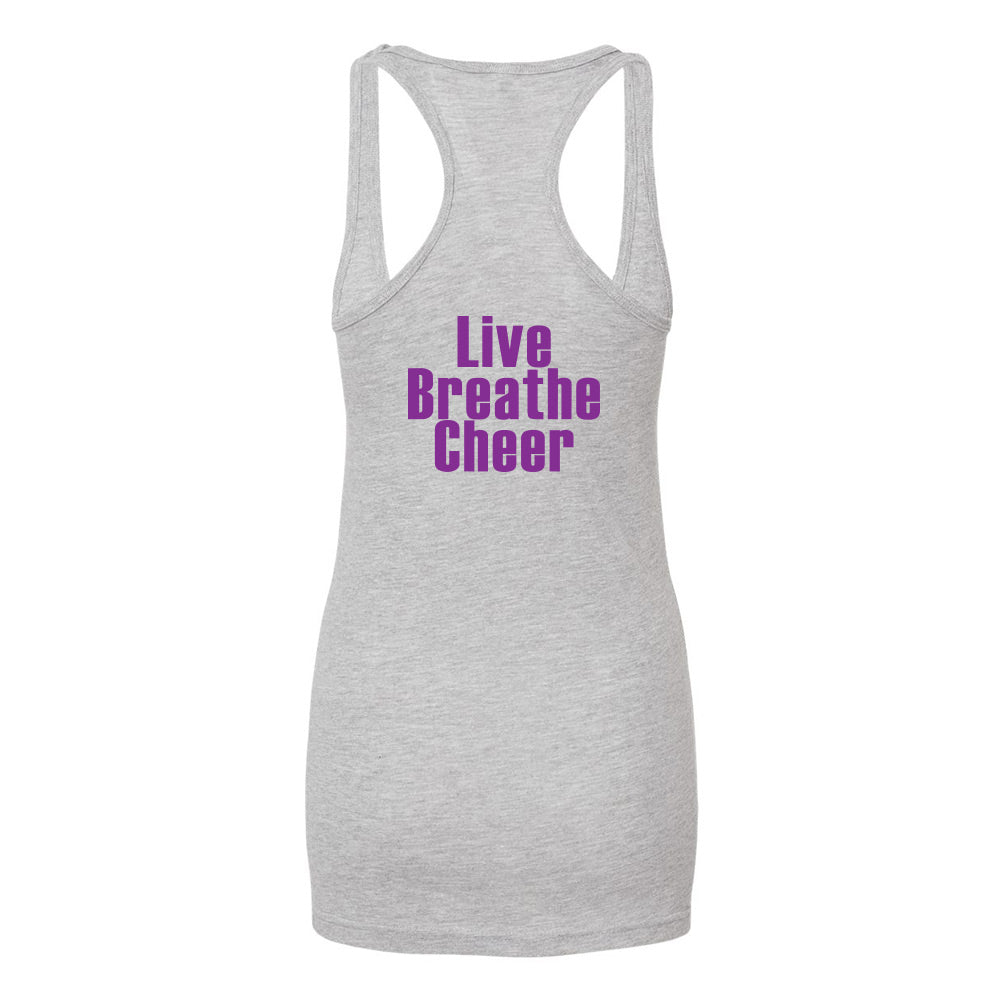Eight Count Cheer Ladies' Racerback Blend Tank