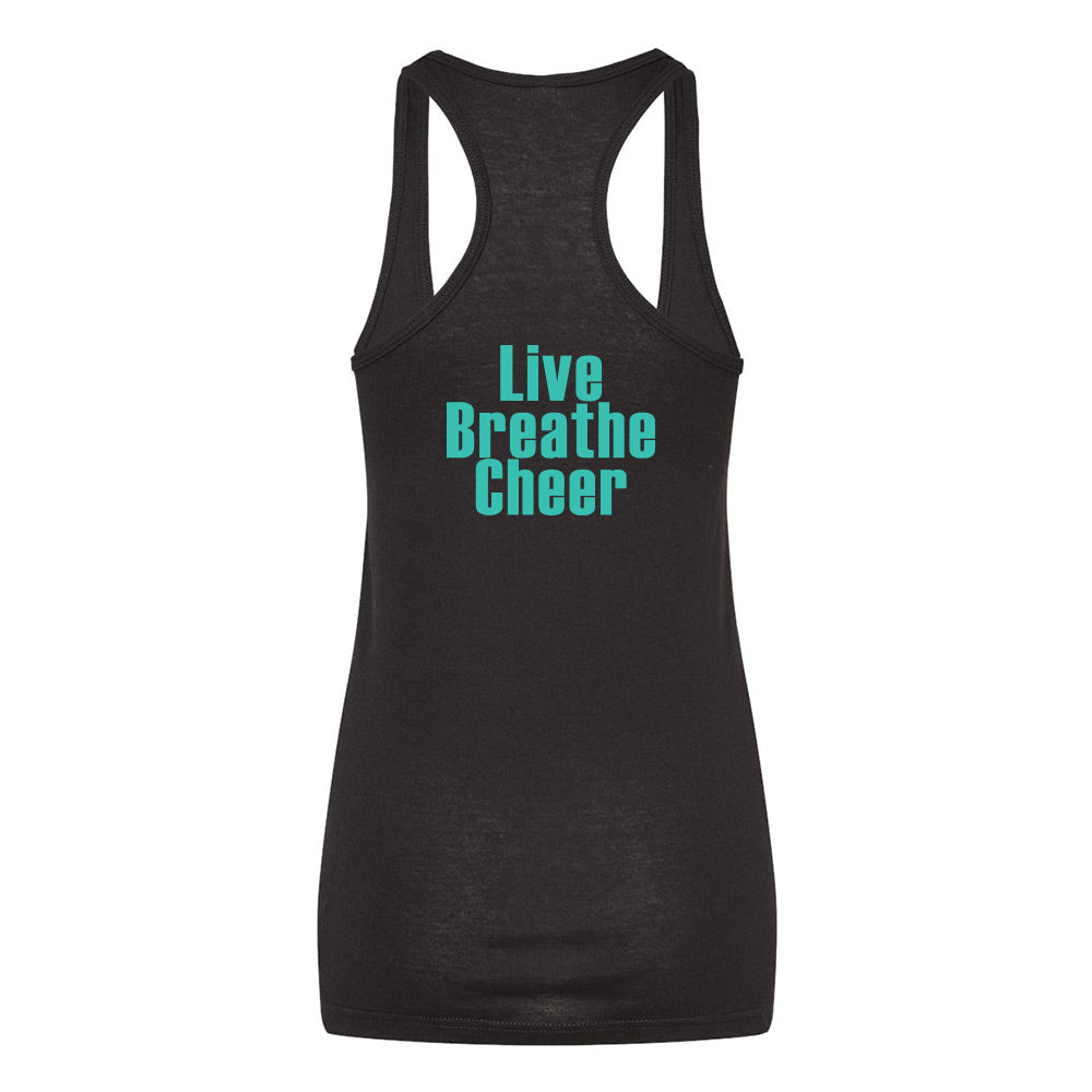 Eight Count Cheer Ladies' Racerback Blend Tank