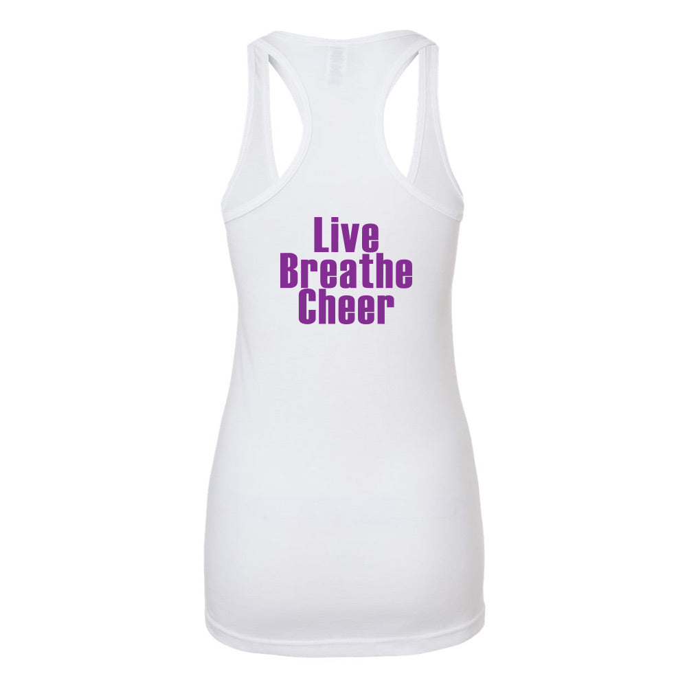 Eight Count Cheer Ladies' Racerback Blend Tank