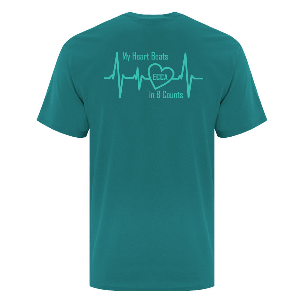 Eight Count Cheer Adult Cotton T-Shirt