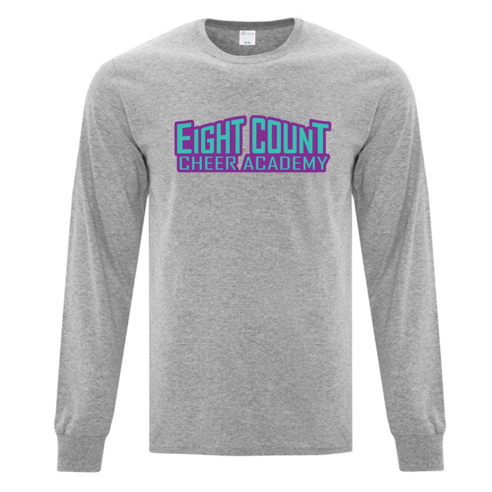 Eight Count Cheer Adult Cotton Long Sleeve