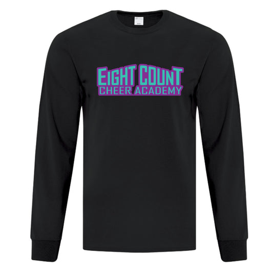 Eight Count Cheer Adult Cotton Long Sleeve