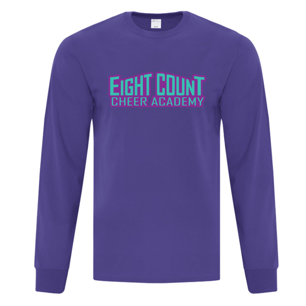 Eight Count Cheer Adult Cotton Long Sleeve