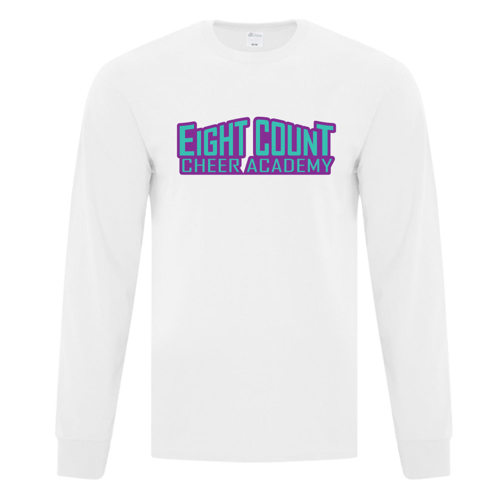 Eight Count Cheer Adult Cotton Long Sleeve