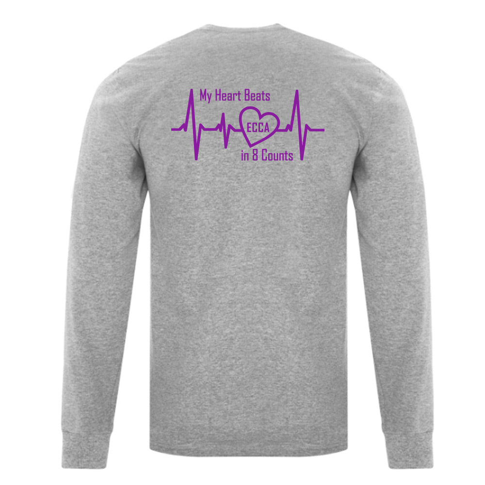 Eight Count Cheer Adult Cotton Long Sleeve