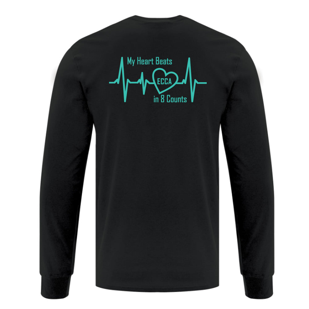 Eight Count Cheer Adult Cotton Long Sleeve