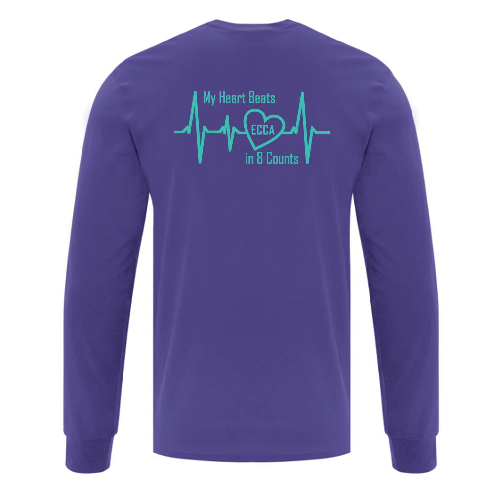 Eight Count Cheer Adult Cotton Long Sleeve