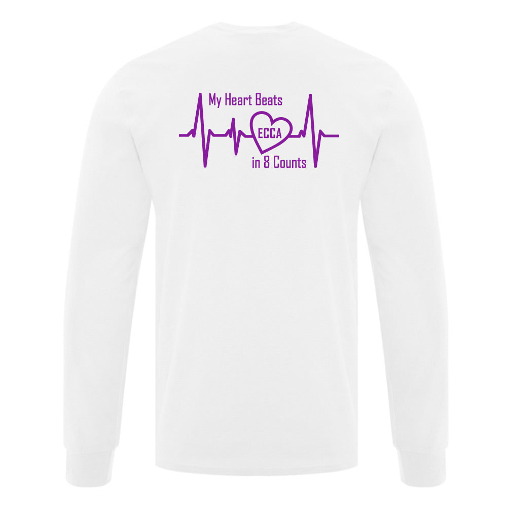 Eight Count Cheer Adult Cotton Long Sleeve