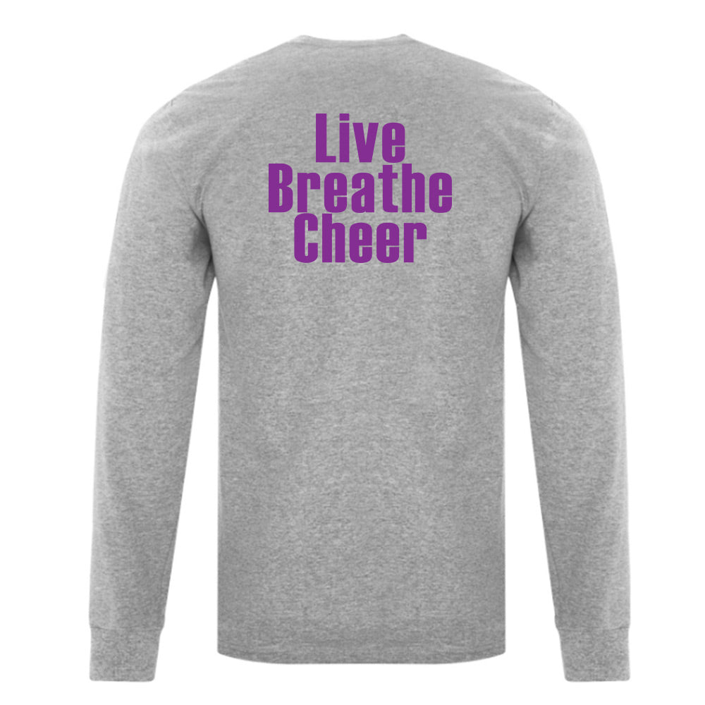 Eight Count Cheer Adult Cotton Long Sleeve