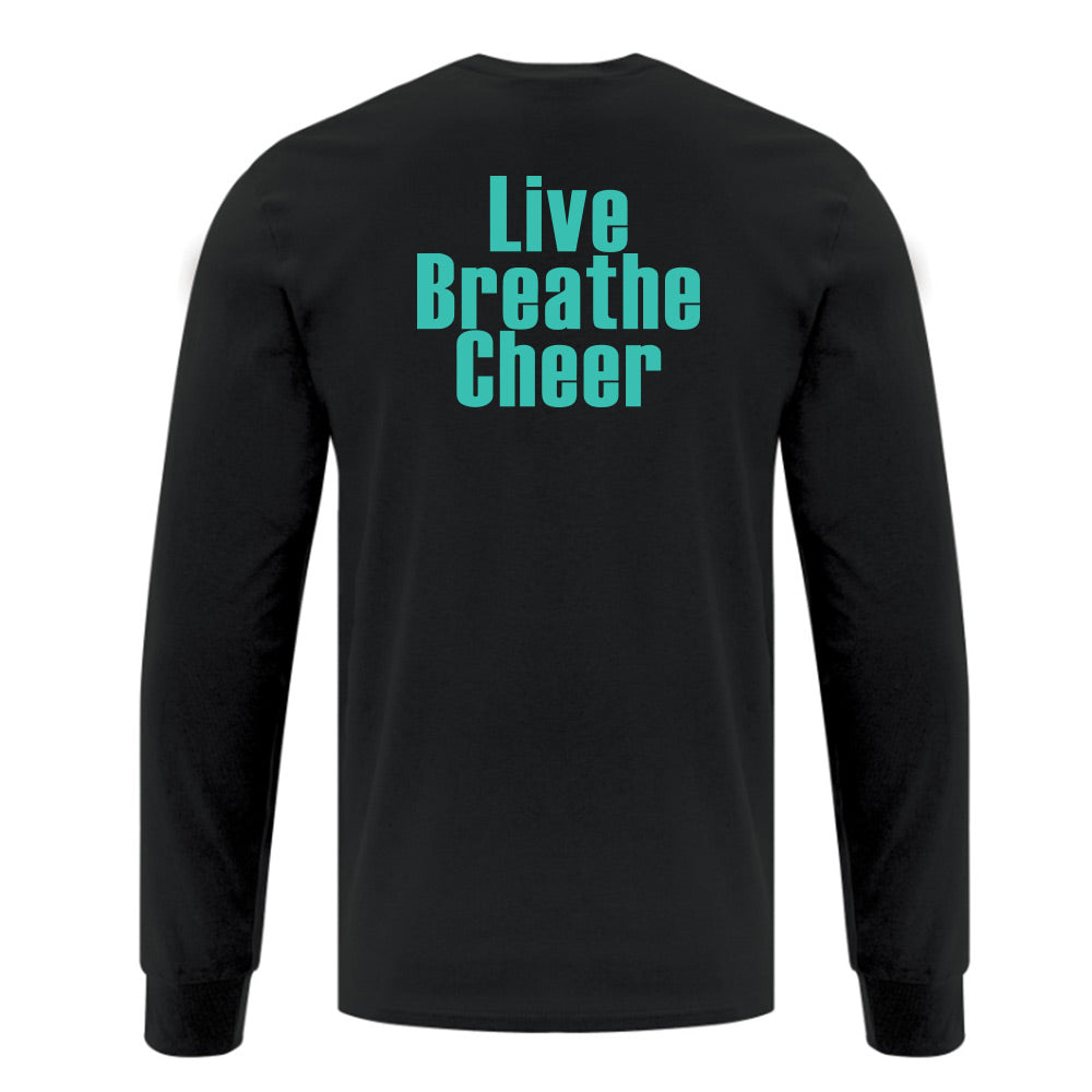 Eight Count Cheer Adult Cotton Long Sleeve