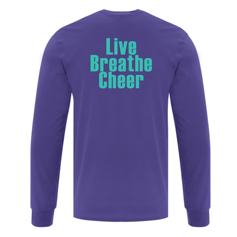 Eight Count Cheer Adult Cotton Long Sleeve