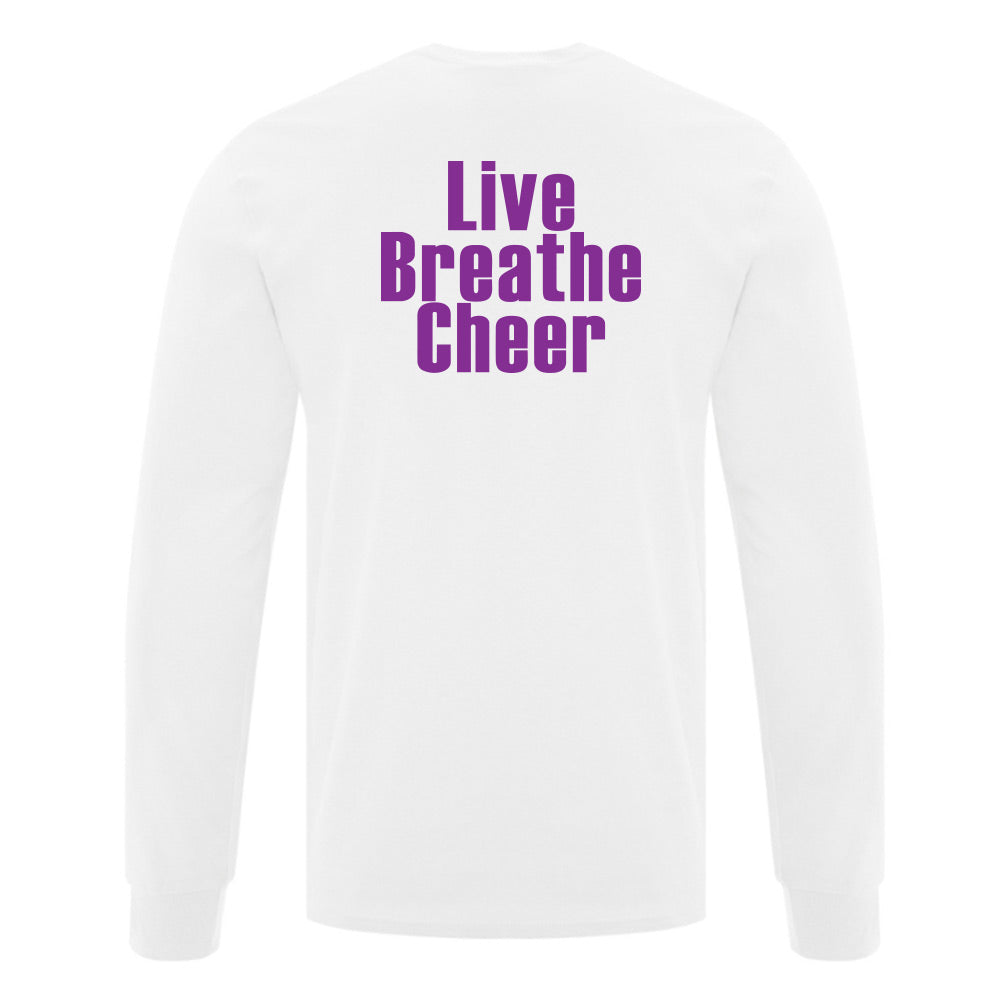 Eight Count Cheer Adult Cotton Long Sleeve