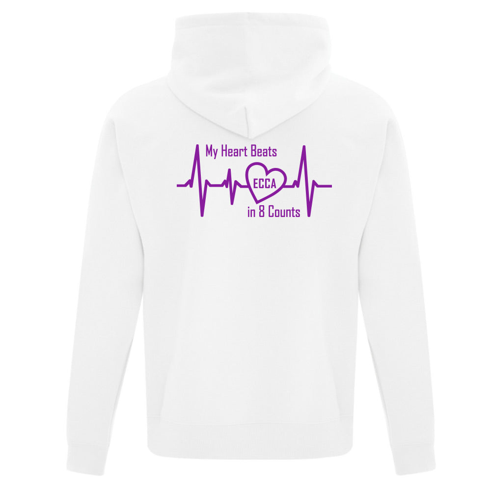 Eight Count Cheer Adult Fleece Hooded Sweatshirt