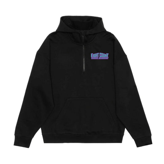 Eight Count Cheer Adult Drop Shoulder 1/2 Zip Hoodie