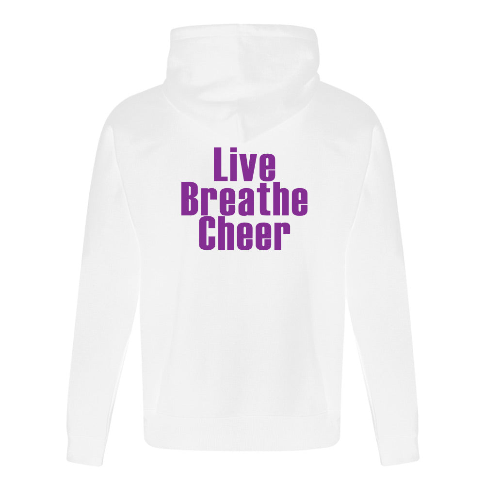 Eight Count Cheer Adult Fleece Full Zip Hooded Sweatshirt