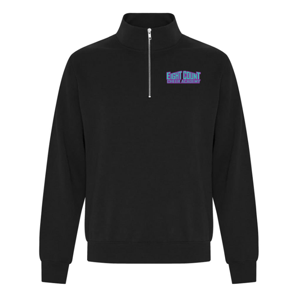 Eight Count Cheer Adult Fleece 1/4 Zip Sweatshirt