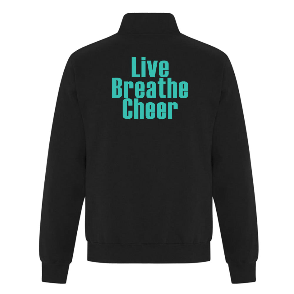 Eight Count Cheer Adult Fleece 1/4 Zip Sweatshirt