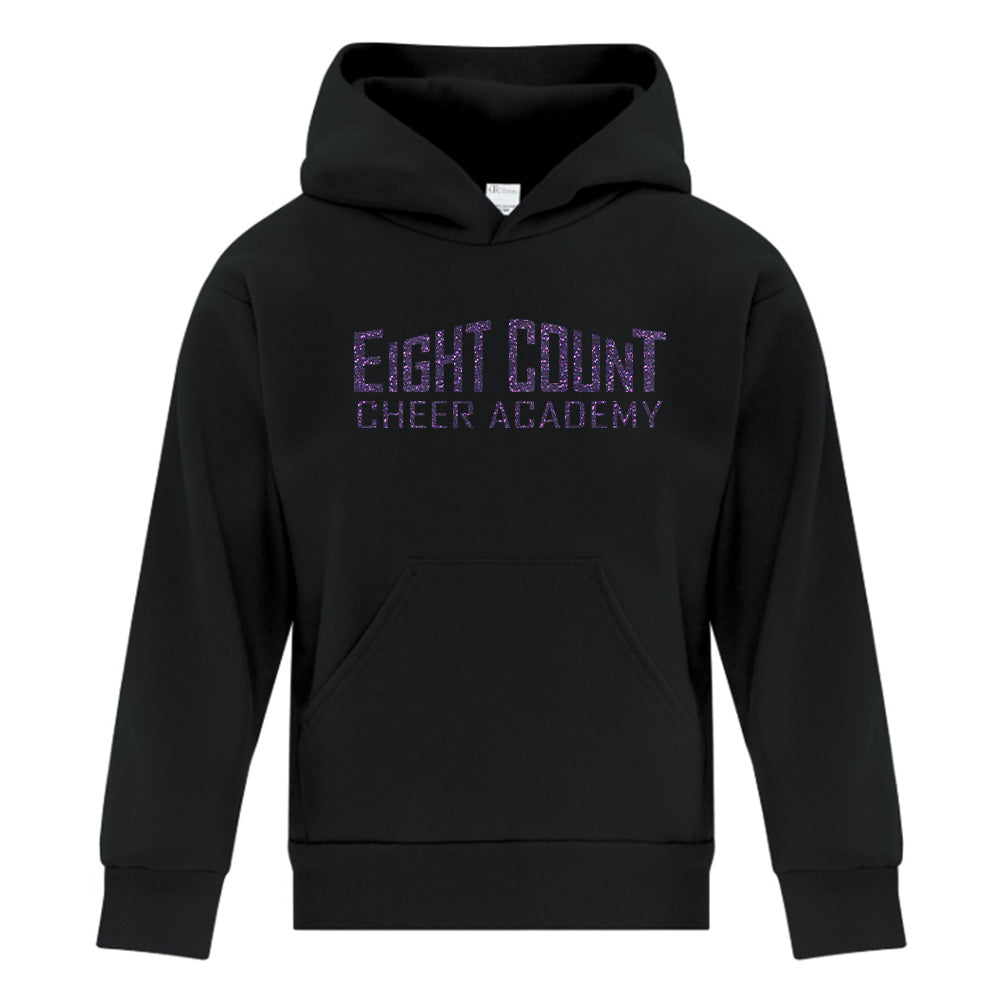 Eight Count Cheer Youth Sparkle Fleece Hooded Sweatshirt