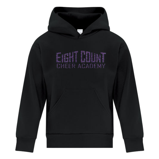 Eight Count Cheer Youth Sparkle Fleece Hooded Sweatshirt