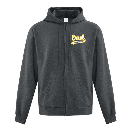 Errol Road Adult Fleece Full Zip Hooded Sweatshirt