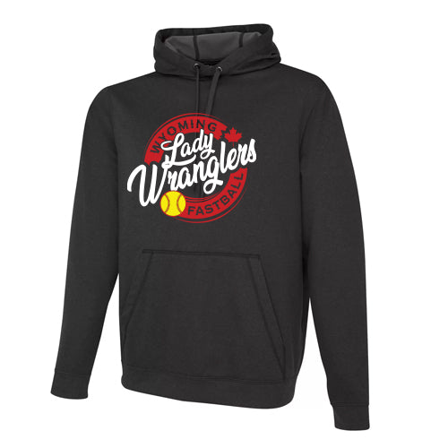 Wyoming Lady Wranglers Adult Performance Polyester Hooded Sweatshirt