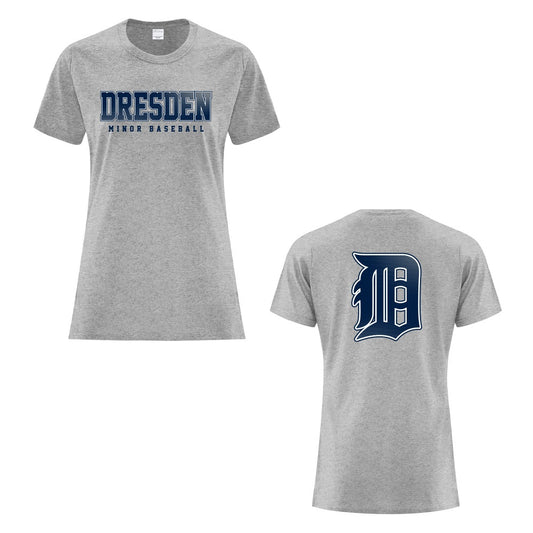 Dresden Minor Baseball Ladies' Cotton T-Shirt