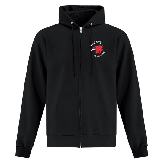 Franco-Jeunesse Adult Fleece Full Zip Hooded Sweatshirt