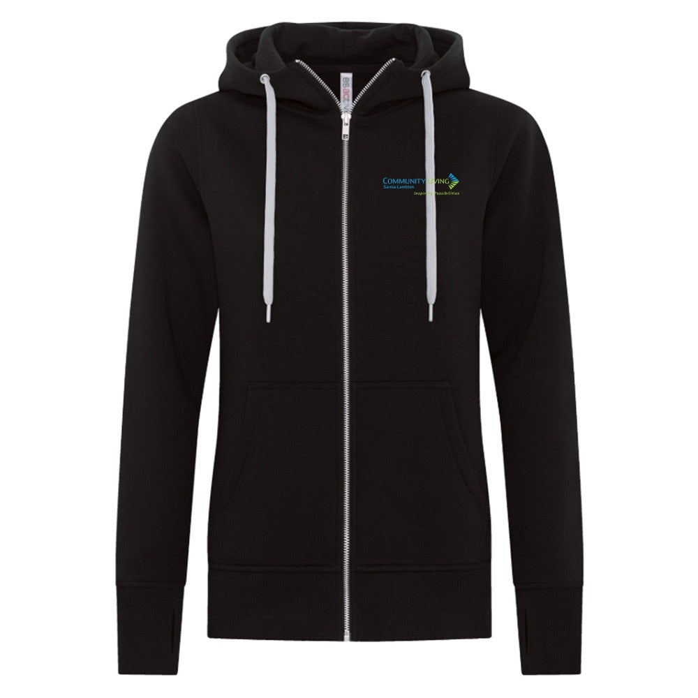 Community Living Sarnia-Lambton Ladies' Core Full Zip Hooded Sweatshirt