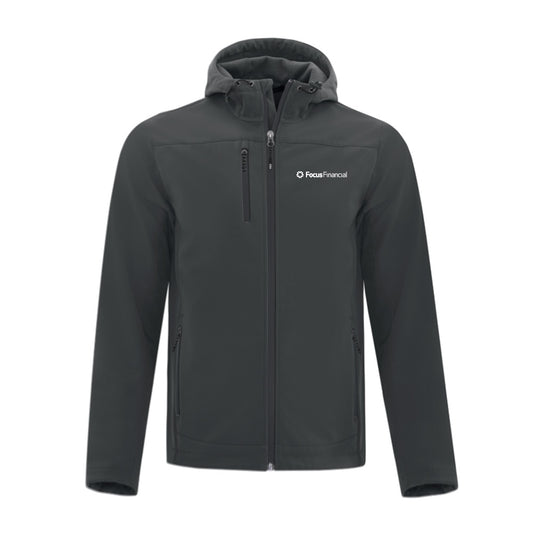 Focus Financial Adult Everyday Hooded Water Repellent Soft Shell Jacket