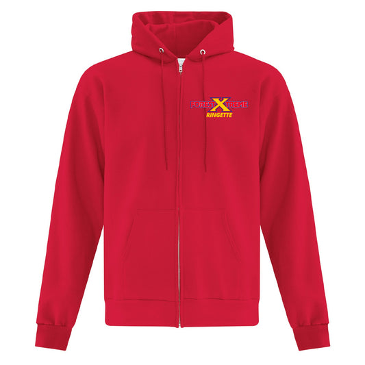 Forest Xtreme Ringette Adult Fleece Full Zip Hooded Sweatshirt