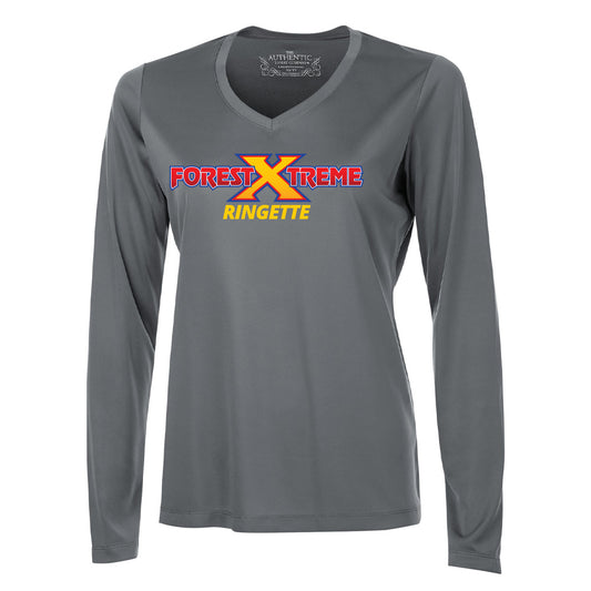 Forest Xtreme Ringette Ladies' Pro Team Long Sleeve V-Neck