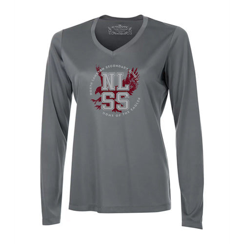 North Lambton Ladies' Pro Team Long Sleeve V-Neck Tee