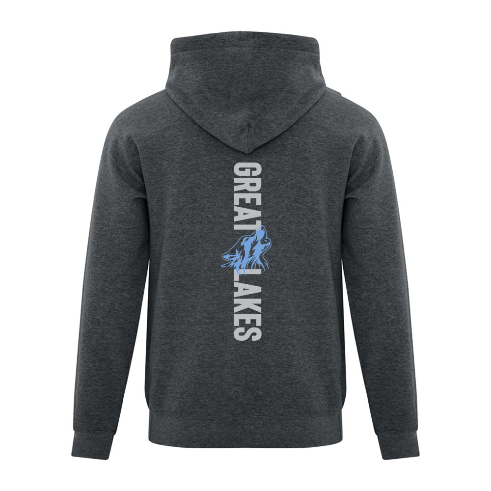 Great Lakes Adult Everyday Fleece Full Zip Hooded Sweatshirt