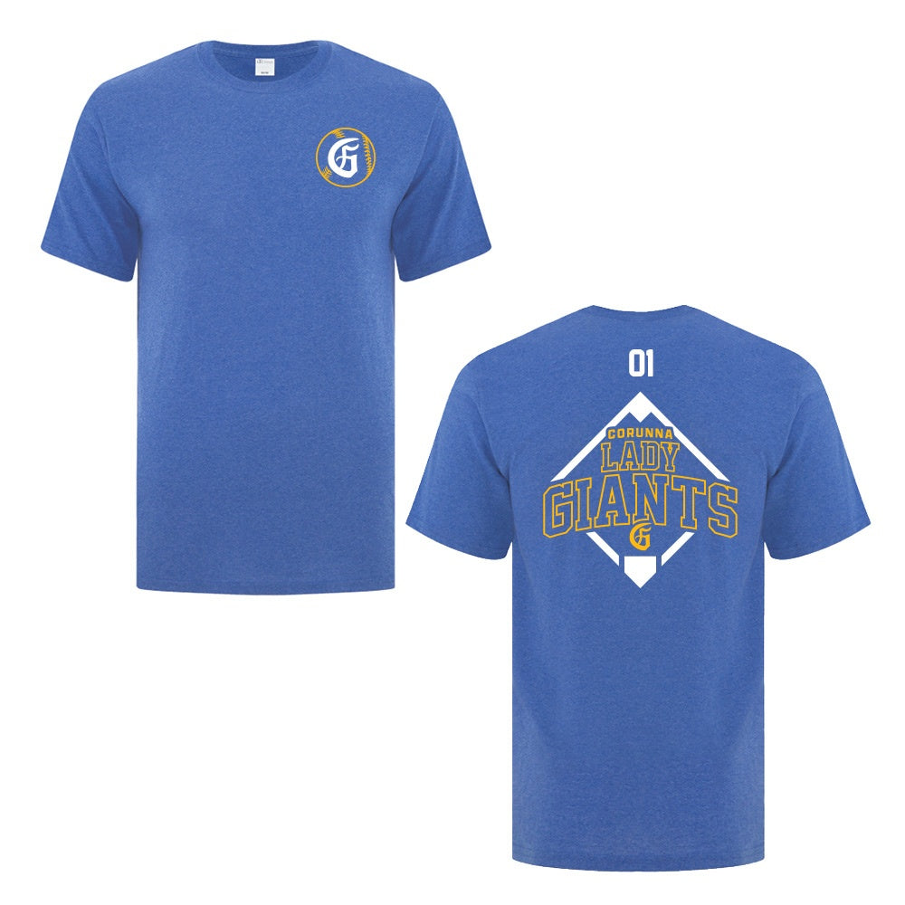 Corunna Lady Giants Youth Cotton T-Shirt